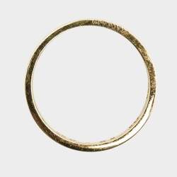 Tiffany & Co. Atlas Pierced Rubies 18k Yellow Gold Band Ring Size 55