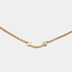 Pre Owned Tiffany & Co. Tiffany T Smile 18K Yellow Gold Mini Bracelet