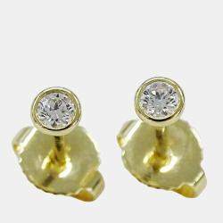مملوكة مسبقًا Tiffany & Co. Elsa Peretti Diamonds by the Yard 18K Yellow Gold Diamond Earrings