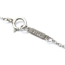 Pre Owned Tiffany & Co. Cross Small Platinum Diamond Necklace