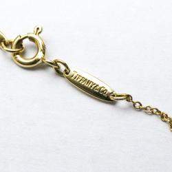 Pre Owned Tiffany & Co. Elsa Peretti Open Heart 18K Yellow Gold Diamond Necklace