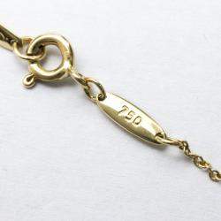 Pre Owned Tiffany & Co. Elsa Peretti Open Heart 18K Yellow Gold Diamond Necklace