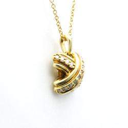 Pre Owned Tiffany & Co. Signature X 18K Yellow Gold Diamond Necklace