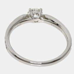 Pre Owned Tiffany & Co. Harmony Platinum Diamond Ring EU 45