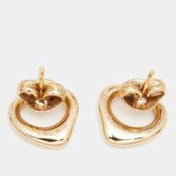 Tiffany & Co. Elsa Peretti  Open Heart 18k Rose Gold Earrings