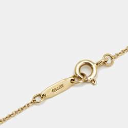 Pre Owned Tiffany & Co. Tiffany Bow 18k Yellow Gold Chain Necklace