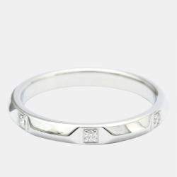 Pre Owned Tiffany & Co. Tiffany True Platinum Diamond Ring EU 54.5