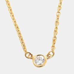 Tiffany & Co. Elsa Peretti Diamonds By The Yard 18K Yellow Gold Diamond Necklace