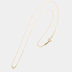 Tiffany & Co. Elsa Peretti Diamonds By The Yard 18K Yellow Gold Diamond Necklace