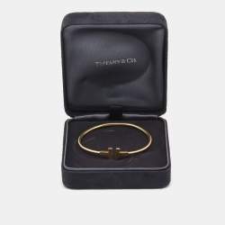 Pre Owned Tiffany & Co. Tiffany T Wire 18k Yellow Gold Bracelet