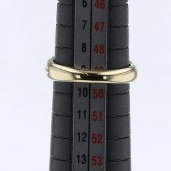 Pre Owned Tiffany & Co. Vintage Signature X 18K Yellow Gold Diamond Ring EU 49