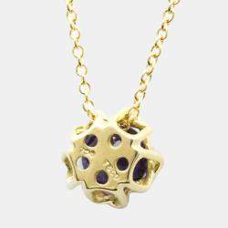 Pre Owned Tiffany & Co. Vintage 18K Yellow Gold Amethyst Necklace