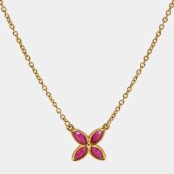 Pre Owned Tiffany & Co. Victoria Ruby 18k Yellow Gold Necklace