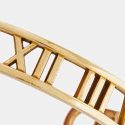 Pre Owned Tiffany & Co. Atlas 18K Yellow Gold Open Cuff Bracelet