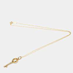 Pre Owned Tiffany & Co. Atlas 18K Rose Gold Necklace
