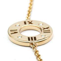 Pre Owned Tiffany & Co. Atlas 18K Rose Gold Diamond Bracelet 15