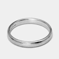 Pre Owned Tiffany & Co. Forever Platinum Wedding Band Ring Size 58