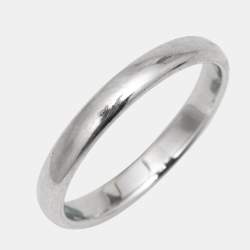 Pre Owned Tiffany & Co. Forever Platinum Wedding Band Ring Size 58