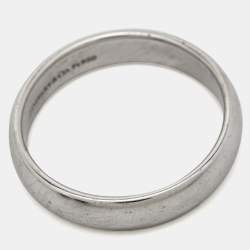 Pre Owned Tiffany & Co. Forever Platinum Wedding Band Ring Size 60