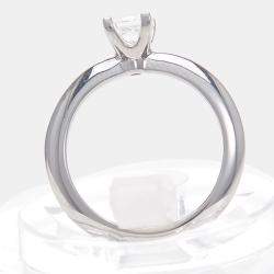 Tiffany & Co. Diamond Platinum Solitaire Engagement Ring EU 47
