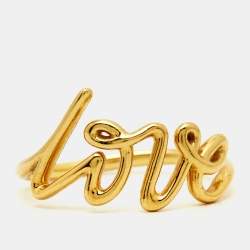 Tiffany & Co.  Paloma Picasso Love 18k Yellow Gold Ring Size 53
