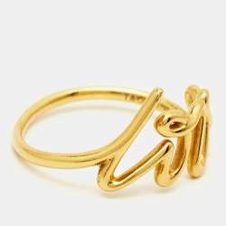 Tiffany & Co.  Paloma Picasso Love 18k Yellow Gold Ring Size 53