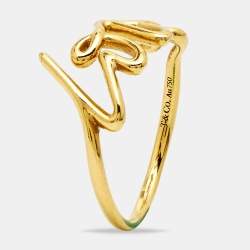 Tiffany & Co.  Paloma Picasso Love 18k Yellow Gold Ring Size 53