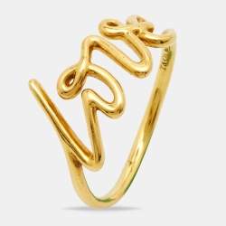 Tiffany & Co.  Paloma Picasso Love 18k Yellow Gold Ring Size 53