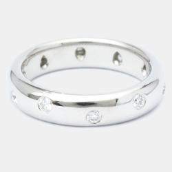 Pre Owned Tiffany & Co. Etoile Platinum Diamond Ring EU 49