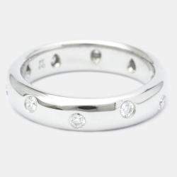 Pre Owned Tiffany & Co. Etoile Platinum Diamond Ring EU 49
