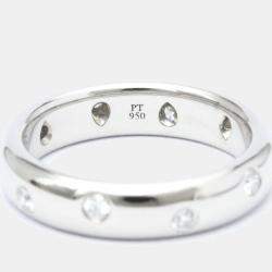 Pre Owned Tiffany & Co. Etoile Platinum Diamond Ring EU 49