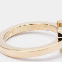 Pre Owned Tiffany & Co. Twire 18K Rose Gold Ring EU 55