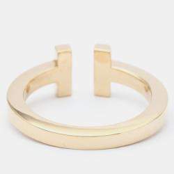 Pre Owned Tiffany & Co. Twire 18K Rose Gold Ring EU 55