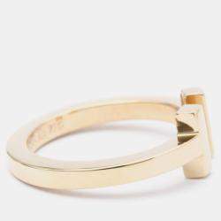 Pre Owned Tiffany & Co. Twire 18K Rose Gold Ring EU 55
