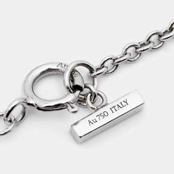 Tiffany & Co. Tiffany T Turquoise Diamond 18k White Gold Bracelet