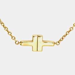 Tiffany & Co. Double T 18k Yellow Gold Bracelet