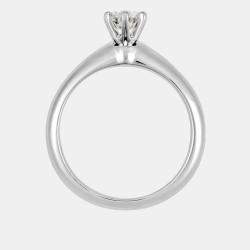 Pre Owned Tiffany & Co. Platinum and Diamond Solitaire Engagement Ring EU 49