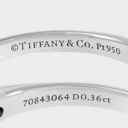 Pre Owned Tiffany & Co. Platinum and Diamond Solitaire Engagement Ring EU 49