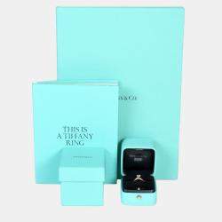 Pre Owned Tiffany & Co. Platinum and Diamond Solitaire Engagement Ring EU 49