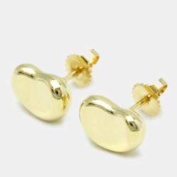 Tiffany & Co. 18K Yellow Gold Bean Stud Earrings