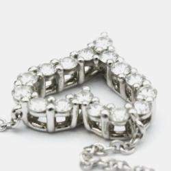 Pre Owned Tiffany & Co. Loving Heart Platinum Diamond Necklace
