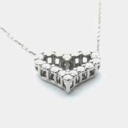 Pre Owned Tiffany & Co. Loving Heart Platinum Diamond Necklace
