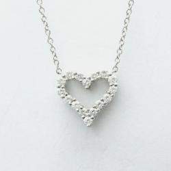 Pre Owned Tiffany & Co. Loving Heart Platinum Diamond Necklace