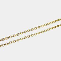 Pre Owned Tiffany & Co. 18K Yellow Gold and Diamond Elsa Peretti Diamonds By The Yard Pendant Necklace