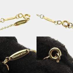 Pre Owned Tiffany & Co. 18K Yellow Gold and Diamond Elsa Peretti Diamonds By The Yard Pendant Necklace