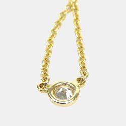 Tiffany & Co. 18K Yellow Gold and Diamond Elsa Peretti Diamonds By The Yard Pendant Necklace