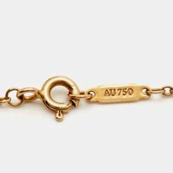 Pre Owned Tiffany & Co. Atlas Pierced Diamond 18K Rose Gold Bracelet