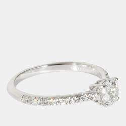 Tiffany & Co. Tiffany Novo Diamond Engagement Ring in Platinum 0.69 Ctw EU 51