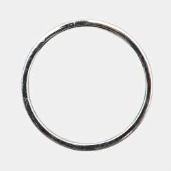 Pre Owned Tiffany & Co. Together Double Milgrain Platinum Band Ring Size 62