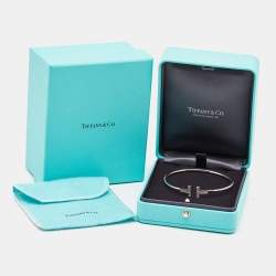 Tiffany & Co. T Wire Diamond 18k White Gold Bracelet